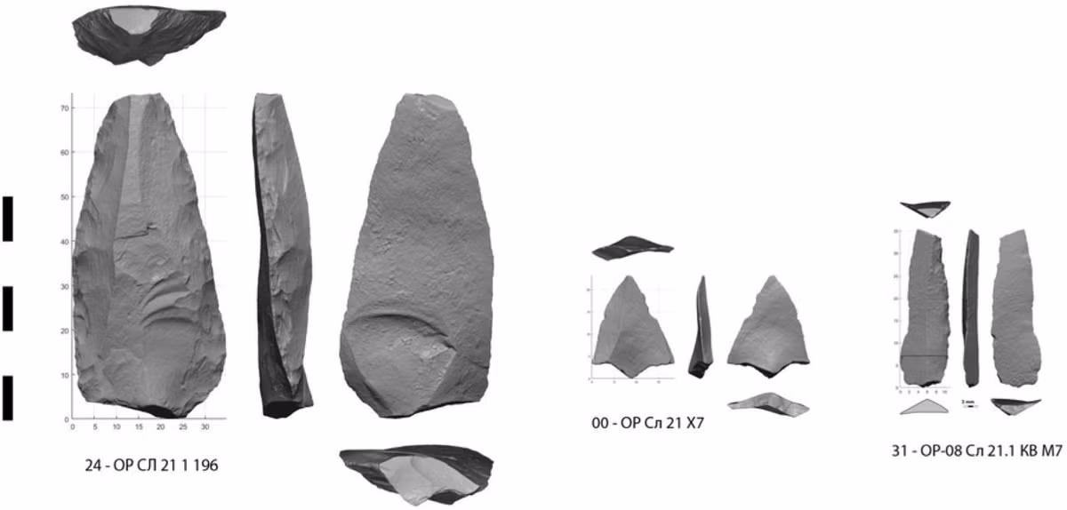 Trước đó, cuộc khai quật tại di chỉ này vào năm 2003, các chuyên gia đã phát hiện 6 chiếc răng và 121 mảnh sọ của một đứa trẻ 9 - 12 tuổi. Mặc dù những chiếc răng giống răng của người Neanderthal nhưng các đặc điểm hộp sọ lại khiến các nhà khoa học nghi ngờ đứa trẻ là con lai giữa người Homo sapiens với người Neanderthal hoặc Denisovan. Ảnh: biorxiv.org.