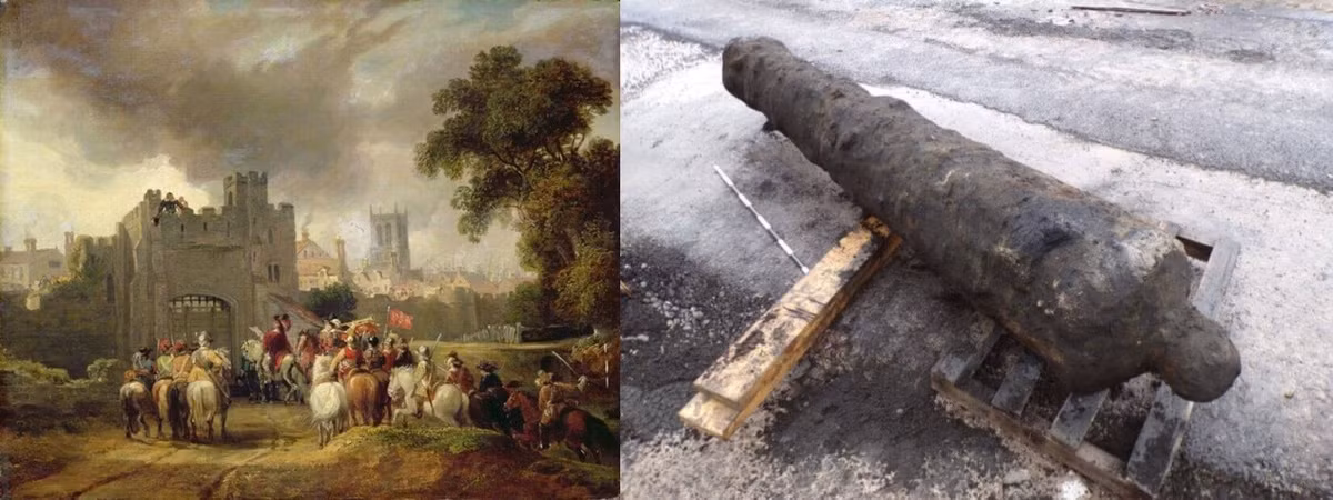 Trên thực tế, cho đến nay, Hull vẫn còn những cột neo tàu được làm từ những khẩu pháo đã ngừng hoạt động. Ảnh: Queen's Garden/Public Domain.