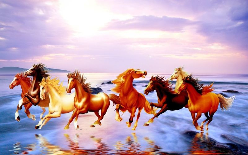 Tranh mã đáo thành công có nhiều kích thước, chất liệu, hình ảnh, màu sắc nhằm tạo ra sự đa dạng để phù hợp với thị hiếu của mọi người. Ảnh: artnam.vn.