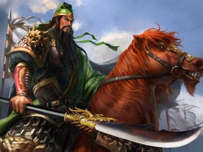 Hình tượng Quan Vũ cưỡi ngựa Xích Thố.