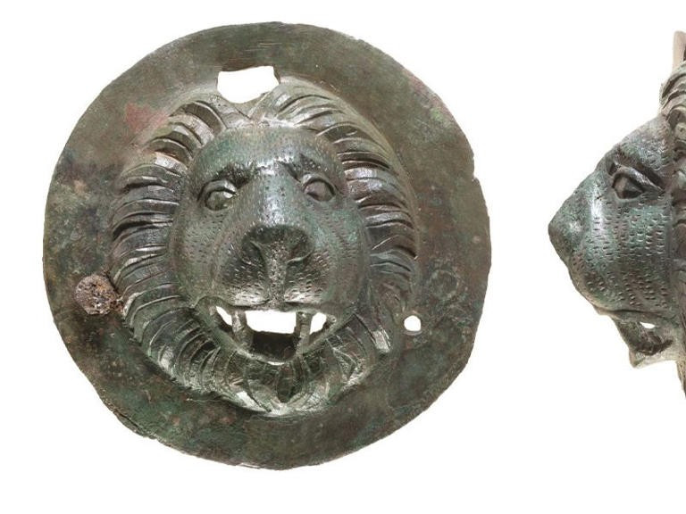 Nhóm nghiên cứu cũng xác định được một chiếc đinh sắt lớn có dấu vết của gỗ cho thấy sự tồn tại của một chiếc quan tài gỗ. Cỗ quan tài này đã bị phân hủy và hiện không còn. Ảnh: Dafna Gazit / Israel Antiquities Authority.