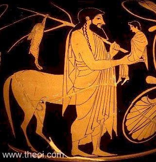 Một vị vua tên là Ixion dám tán tỉnh Hera - vợ của thần Zeus quyền lực. Biết được điều này, thần Zeus vô cùng tức giận bèn đánh lừa vua Ixion bằng cách tạo ra một cụm mây giống hình dạng Hera. Cụm mây đó chính là thần Nephele. Ảnh: Musée du Louvre.