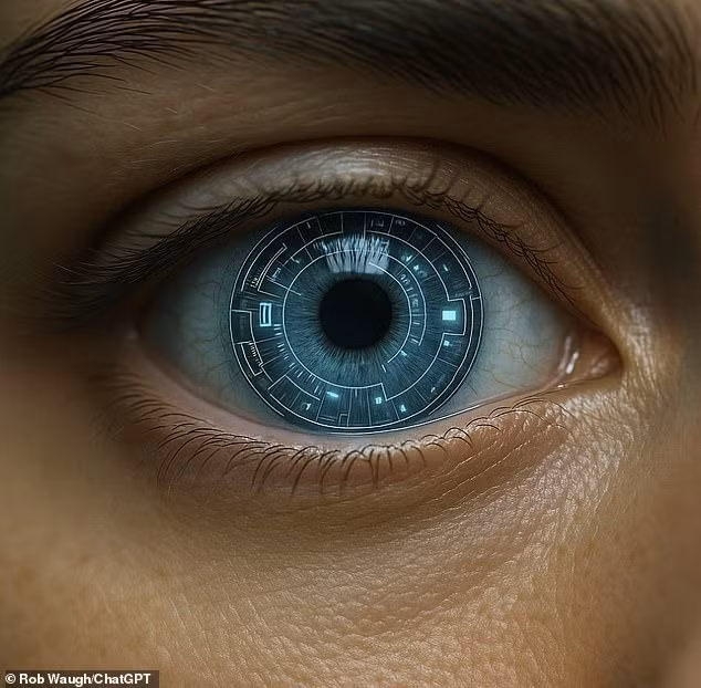 Thêm nữa, các nhà nghiên cứu còn phát triển kính áp tròng có khả năng nhìn tia hồng ngoại và các thiết bị cho phép người dùng “cảm nhận” vật thể kỹ thuật số, mở ra những cách trải nghiệm thế giới hoàn toàn mới mẻ. Ảnh: Rob Waugh/ChatGPT.