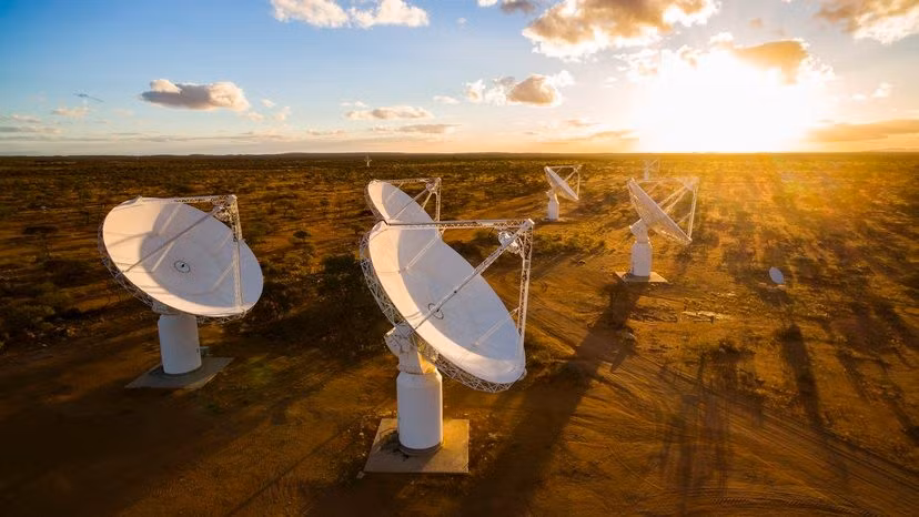 Thế nhưng, 2 giả thuyết trên đều không giải thích được đầy đủ các tín hiệu mà ASKAP J1832-0911 phát ra. Vật thể bí ẩn này được xếp vào nhóm LPT (Long-Period Transients), tức các vật thể thiên văn cực hiếm có chu kỳ phát tín hiệu cách nhau hàng phút đến hàng giờ. Ảnh: CSIRO.