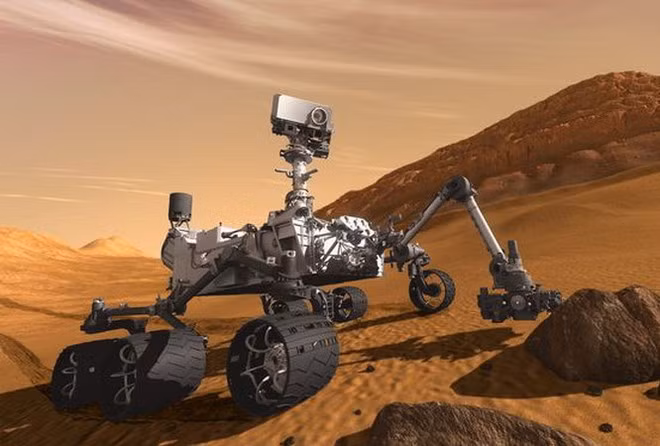 Ông David Agle - phát ngôn viên của nhóm Perseverance tại Phòng Thí nghiệm Sức đẩy phản lực (JPL, NASA), cho biết tảng đá này có tên Horneflya. Ảnh: Natgeo.