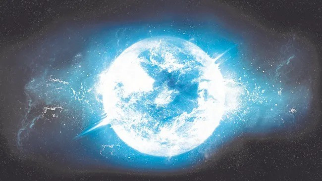 Trước đây, các nhà khoa học từng ghi nhận một số sao lùn trắng cũng tạo ra sóng xung kích. Chúng đều được bao quanh bởi các đĩa khí bị hút từ sao đồng hành. Ảnh: Future.