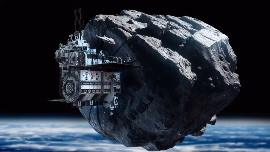 Khai thác khoáng sản trong vũ trụ là mục tiêu mà một số công ty trên thế giới theo đuổi. Trong số đó, các tiểu hành tinh gần Trái đất và Mặt trăng dễ tiếp cận, có nguồn tài nguyên kim loại phong phú và có chứa nhiều loại vật liệu có giá trị kinh tế. Ảnh: Getty.