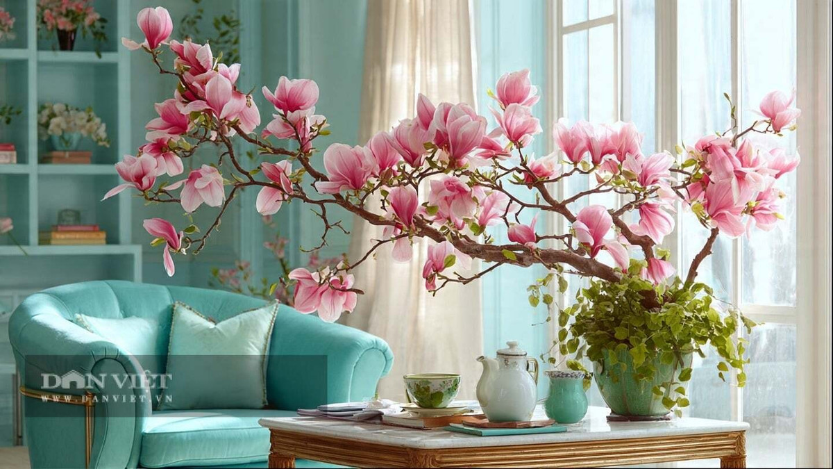 Mỗi gam màu, một thông điệp: Mộc lan trắng tượng trưng cho sự thuần khiết, hồng đại diện tình yêu, tím gợi nét cao quý – tất cả đều phù hợp không khí năm mới.