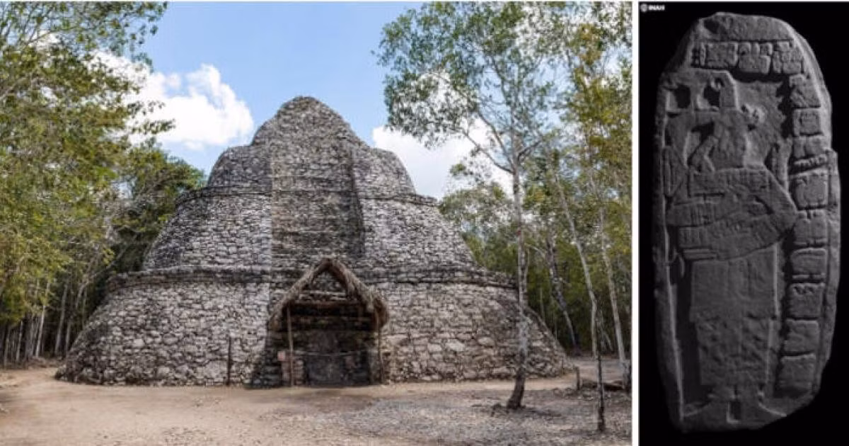 Năm 2024, các nhà khảo cổ học thuộc Viện Nhân chủng học và Lịch sử Quốc gia Mexico (INAH) đã phát hiện ra một văn bản tượng hình đồ sộ được khắc trên cầu thang đá ở Cobá, mà họ đặt tên là "Đá Nền". Xói mòn đã làm hư hại nghiêm trọng "Đá Nền", khiến việc dịch 123 tấm bia có chạm khắc những dòng chữ tượng hình trở nên khó khăn. Ảnh: Ancient-origins.