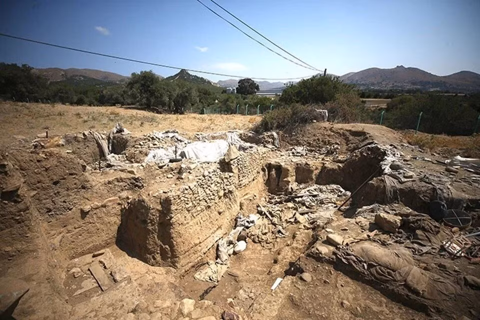 "Đây là lần đầu tiên kiến ​​trúc như vậy được phát hiện ở quần đảo Aegean, khiến nó trở thành một khám phá vô giá", Tiến sĩ Burçin cho hay. Ảnh: AA.