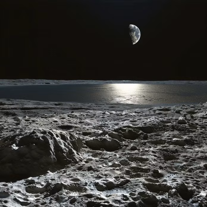 Nhóm nghiên cứu ước tính, Mặt Trăng có thể chứa tới 30.000 tấn PGM trị giá hơn 1.000 tỷ USD. Ảnh: newspaceeconomy.