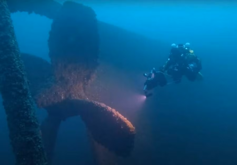 Tàu SS James Carruthers đã biến mất sau thảm kịch kinh hoàng trên. Toàn bộ 22 thành viên thủy thủ đoàn thiệt mạng. Ảnh: Detroit Free Press/YouTube.