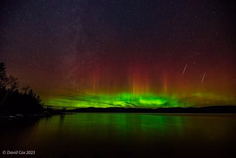 Các chuyên gia cho hay mưa sao băng Geminids được quan sát thuận lợi nhất tại bán cầu bắc. Ảnh: David Cox 2023.