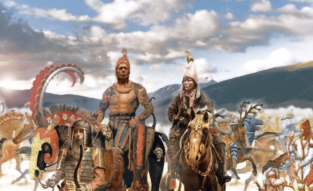 Các thủ lĩnh của người Saka thường được chôn cất trong những ngôi mộ lớn. Trong khi đó, những chiến binh được mai táng trong những ngôi mộ nhỏ và thường dân được chôn trong những ngôi mộ đơn giản. Ảnh: world history encyclopedia / Simeon Netchev CC BY-NC-SA 4.0.