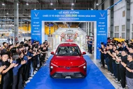 VinFast Hải Phòng xuất xưởng chiếc ôtô điện 200.000 trong năm 2025