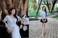 Vợ Đoàn Văn Hậu mê áo sơ mi "như điếu đổ" ưu tiên tông màu tôn da