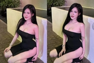 Hot girl áo dài Đồng Nai diện váy cắt xẻ khoe chân dài 
