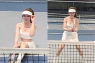 “Hot girl ảnh thẻ” Lan Hương khoe sắc vóc khỏe khoắn trên sân pickleball