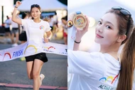 Con gái chưởng môn phái Vịnh Xuân khoe vẻ đẹp săn chắc khi tham gia giải chạy