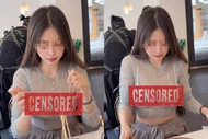 Diện đồ xuyên thấu vào quán ăn, cô gái nhận đủ 'gạch đá' từ netizen