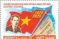 Bộ tem đặc biệt kỷ niệm 100 năm Báo chí Cách mạng Việt Nam