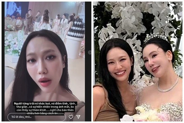 Ảnh hài hước của Diệu Nhi trong đám cưới Hồ Quỳnh Hương