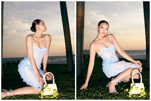 Á hậu Mai Ngô khoe vẻ quyến rũ với váy bó sát bó sát