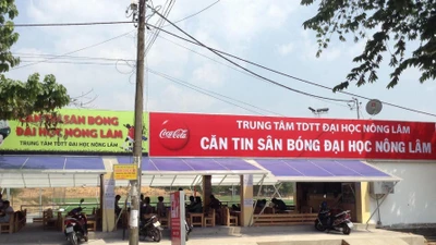 Công ty TH trúng gói sửa chữa sân bóng ĐH Nông Lâm TPHCM