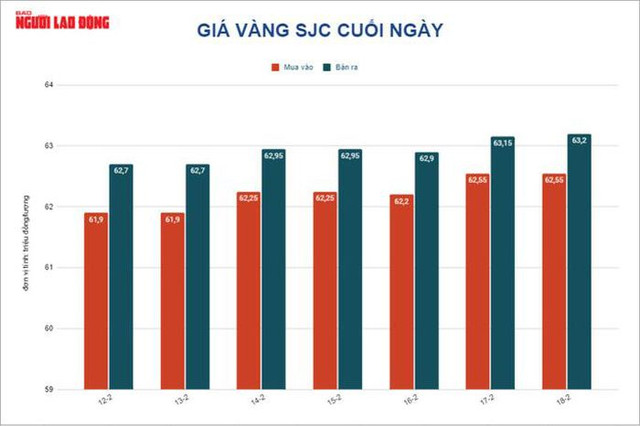 Giá vàng hôm nay 19-2: Đứng ở mức cao nhất trong 8 tháng - Hình 2 Gia vang hom nay 19-2: Dung o muc cao nhat trong 8 thang-Hinh-2
