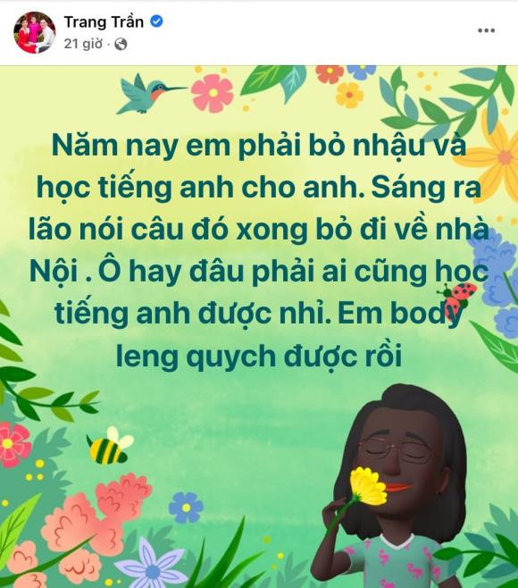Trang Trần than thở bị chồng chê bai điều này nhưng không dám cãi lại - Hình 2 Trang Tran than tho bi chong che bai dieu nay nhung khong dam cai lai-Hinh-2