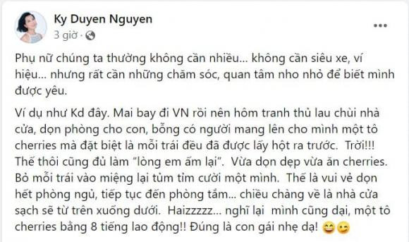MC Kỳ Duyên hạnh phúc khi được người yêu quan tâm MC Ky Duyen hanh phuc khi duoc nguoi yeu quan tam