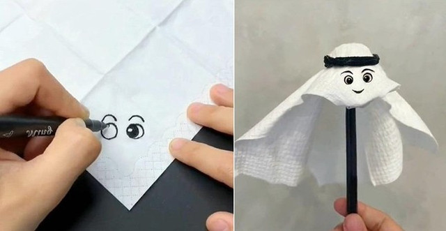 Handmade linh vật World Cup 2022 La’eeb từ đủ loại chất liệu - Hình 2 Handmade linh vat World Cup 2022 La’eeb tu du loai chat lieu-Hinh-2
