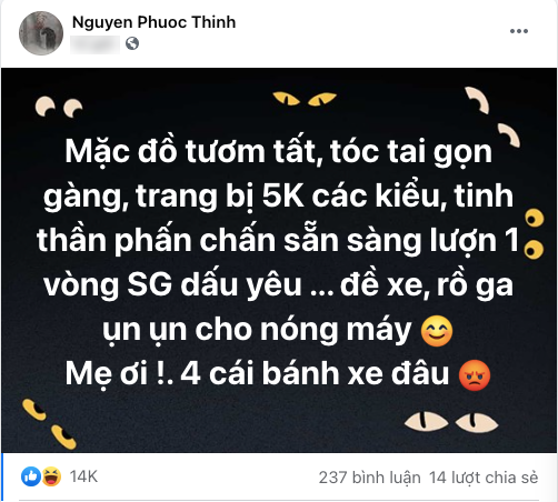 Noo Phước Thịnh tá hỏa phát hiện 4 bánh xe không cánh mà bay Noo Phuoc Thinh ta hoa phat hien 4 banh xe khong canh ma bay
