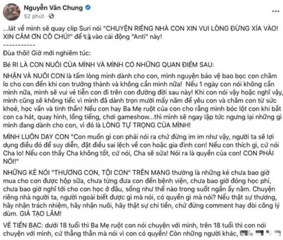 Nguyễn Văn Chung lên tiếng khi bị tố quỵt tiền thưởng của con nuôi - Hình 2 Nguyen Van Chung len tieng khi bi to quyt tien thuong cua con nuoi-Hinh-2