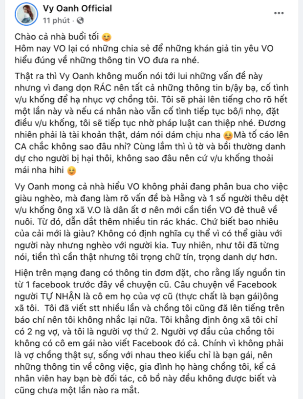 Vy Oanh chứng minh độ giàu của chồng bằng hợp đồng 180 tỷ Vy Oanh chung minh do giau cua chong bang hop dong 180 ty