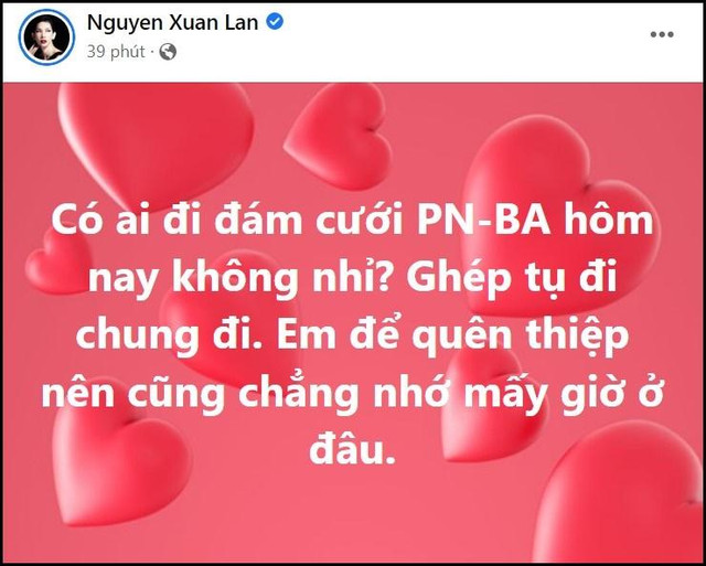 Một nghệ sĩ quên thiệp khi ăn cưới Bình An - Phương Nga - Hình 2 Mot nghe si quen thiep khi an cuoi Binh An - Phuong Nga-Hinh-2