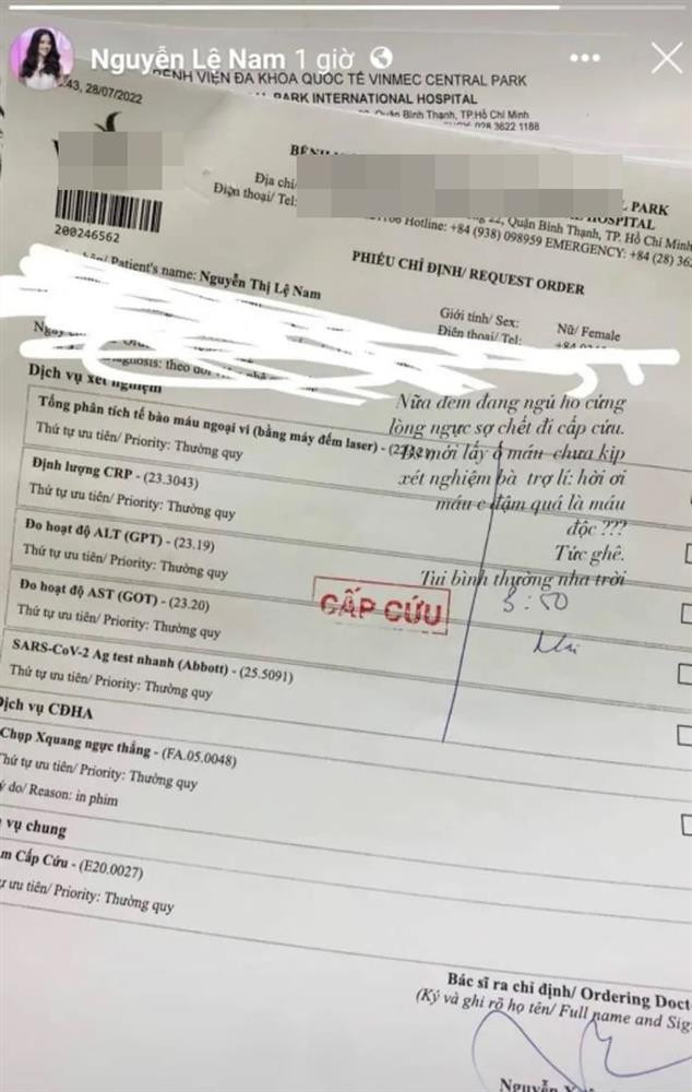 Lệ Nam nhập viện cấp cứu giữa đêm, sức khỏe giờ thế nào? - Hình 2 Le Nam nhap vien cap cuu giua dem, suc khoe gio the nao?-Hinh-2