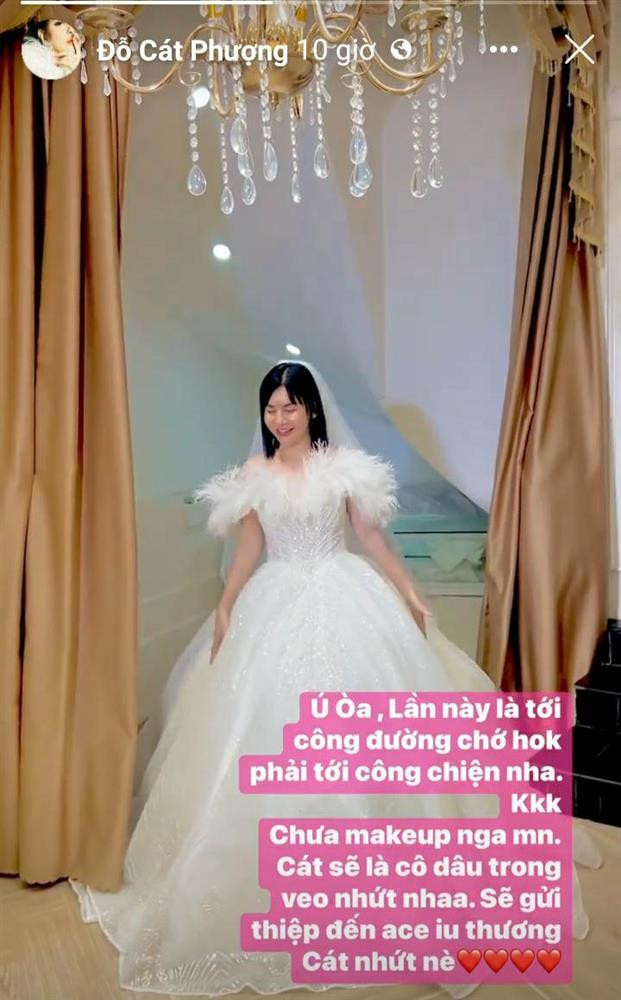Cát Phượng mặc váy cưới: "Sẽ là cô dâu trong veo nhất" Cat Phuong mac vay cuoi: