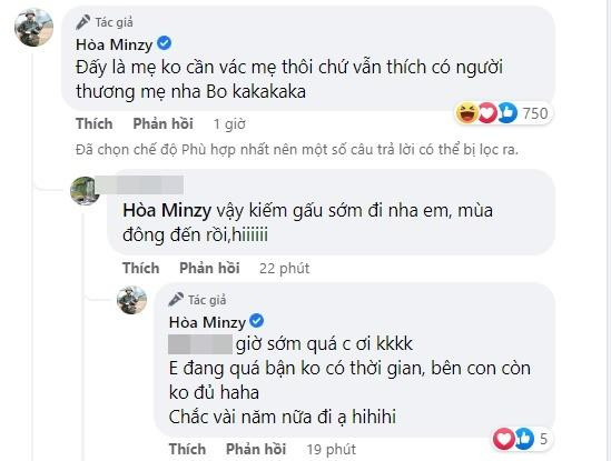 Phản ứng Hòa Minzy khi được khuyên nhanh có bạn trai - Hình 3 Phan ung Hoa Minzy khi duoc khuyen nhanh co ban trai-Hinh-3