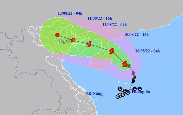 Bão số 2 di chuyển rất nhanh, từ chiều tối nay ảnh hưởng đất liền Bao so 2 di chuyen rat nhanh, tu chieu toi nay anh huong dat lien