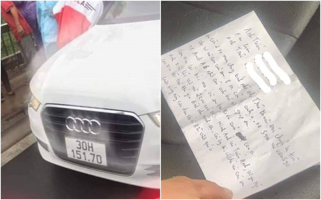 Nghi vấn người đàn ông bỏ lại xe Audi A6 cùng thư tuyệt mệnh nhảy cầu Nhật Tân - Hình 2 Nghi van nguoi dan ong bo lai xe Audi A6 cung thu tuyet menh nhay cau Nhat Tan-Hinh-2