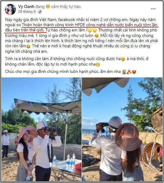 Bị tố "nhận vơ công trạng cho chồng", Vy Oanh nói gì? Bi to