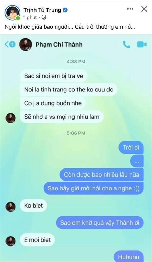 Ca sĩ Phạm Chí Thành muốn gặp mọi người lần cuối - Hình 5 Ca si Pham Chi Thanh muon gap moi nguoi lan cuoi-Hinh-5