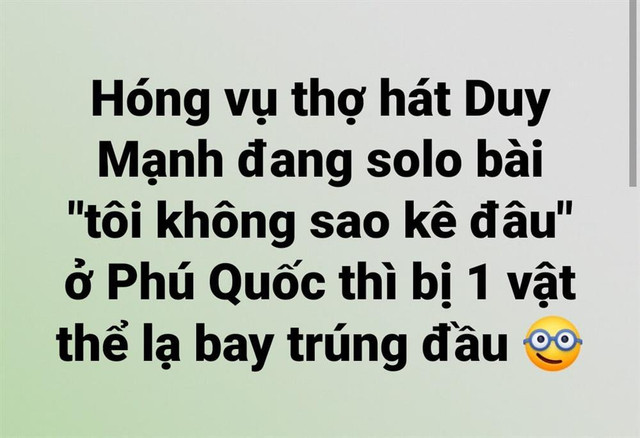Thực hư Duy Mạnh bị phang ghế khi hát "sao kê" ở Phú Quốc - Hình 3 Thuc hu Duy Manh bi phang ghe khi hat