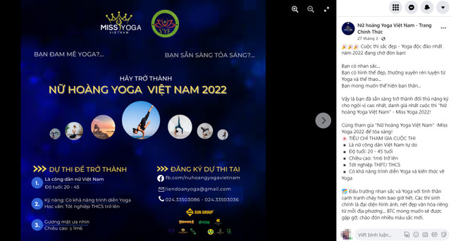 Phát hiện cuộc thi người đẹp Nữ hoàng Yoga “chui” ở Quảng Ninh Phat hien cuoc thi nguoi dep Nu hoang Yoga “chui” o Quang Ninh