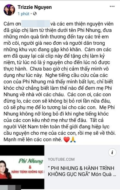 Trizzie Phương Trinh hứa lo cho tương lai các con Phi Nhung - Hình 2 Trizzie Phuong Trinh hua lo cho tuong lai cac con Phi Nhung-Hinh-2