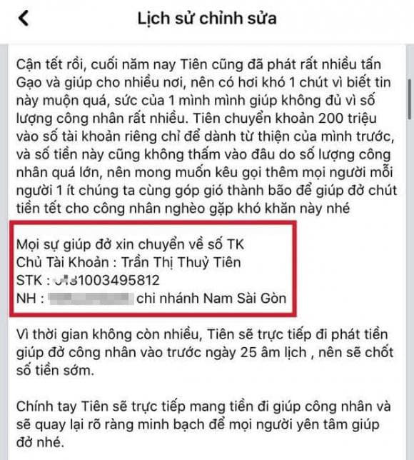 Sự thật Thủy Tiên sử dụng 3 tài khoản để kêu gọi ủng hộ - Hình 3 Su that Thuy Tien su dung 3 tai khoan de keu goi ung ho-Hinh-3