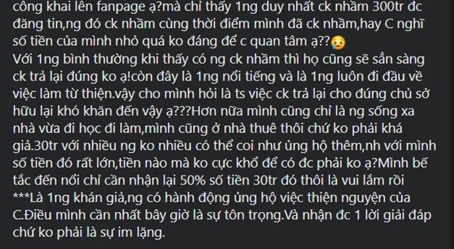 Thủy Tiên bị bóc không trả gần 30 triệu chuyển khoản từ thiện nhầm - Hình 2 Thuy Tien bi boc khong tra gan 30 trieu chuyen khoan tu thien nham-Hinh-2