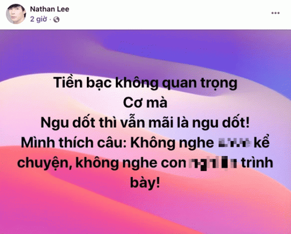 Nathan Lee chỉ đích danh Ngọc Trinh: "Tao cười vào mặt mày" - Hình 2 Nathan Lee chi dich danh Ngoc Trinh: