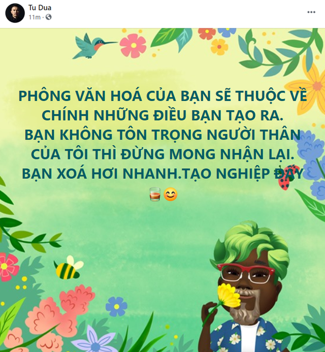 Vợ ba Tú Dưa lên tiếng về bài đăng tố chồng "mất dạy" Vo ba Tu Dua len tieng ve bai dang to chong